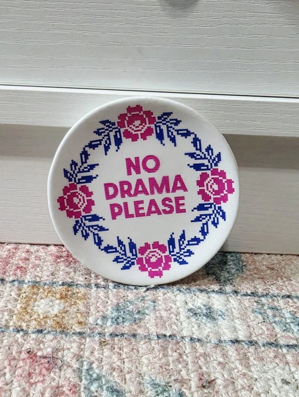 Target Bullseye Playground 2026 Mini Ceramic Trinket Tray - No Drama Please